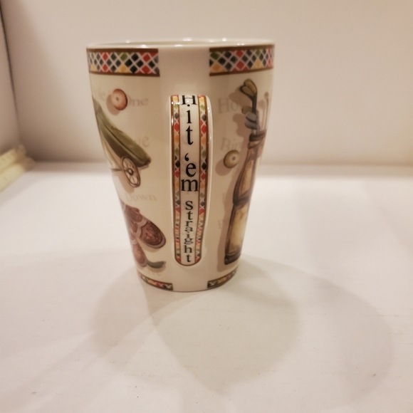 Vintage Golf Motif Ceramic Mug Cup - Picture 7 of 10
